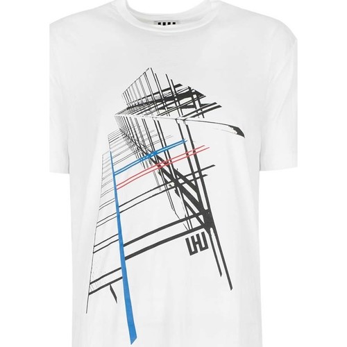 Vêtements Homme T-shirts manches courtes Les Hommes URG820P UG814 | Oversized T-Shirt Blanc