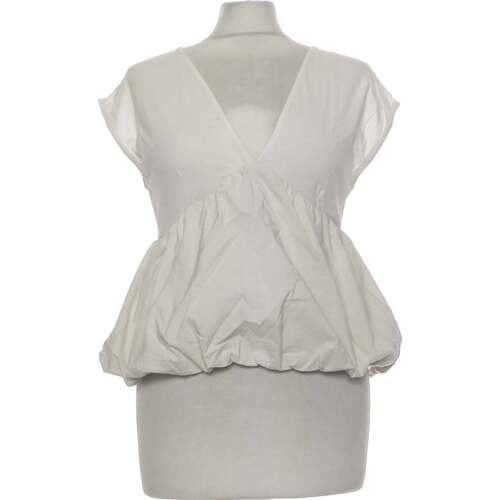 Vêtements Femme Top Manches Longues Zara débardeur  36 - T1 - S Blanc Blanc