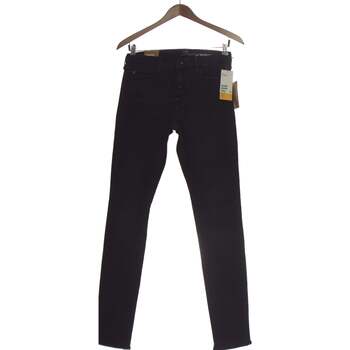jeans h&m  jean droit femme  34 - t0 - xs gris 
