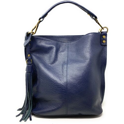 Sacs Femme Coccinelle Tebe logo-strap pebbled shoulder bag Shoulder Oh My Bag Shoulder TANAH Bleu