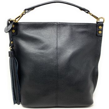 Sacs Femme Gwen II-Medium Backpack with Pouch-TH Bias Matte Shine Nylon Oh My Bag TANAH Noir