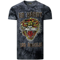 Vêtements Homme T-shirts manches courtes Ed Hardy - Los tigre t-shirt black Noir