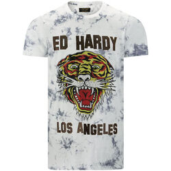Vêtements Homme T-shirts manches courtes Ed Hardy - Los tigre t-shirt white Blanc