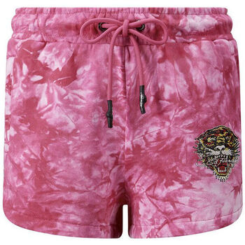Vêtements Homme Shorts / Bermudas Ed Hardy - Los tigre runner short hot pink Rose