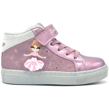 Chaussures Fille Baskets montantes Lelli Kelly Mille Stelle sneaker Cipria