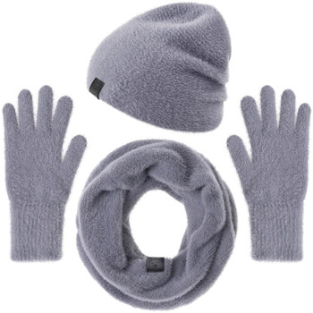 Accessoires textile Femme Bougies / diffuseurs Mokalunga Ensemble Snood gants bonnet Etama Gris