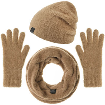 Mokalunga Ensemble Snood gants bonnet Etama Taupe - Accessoires textile  echarpe Femme 57,00 €