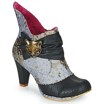 Chaussures Femme Bottines Irregular Choice MIAOW Gris / Noir / Rose
