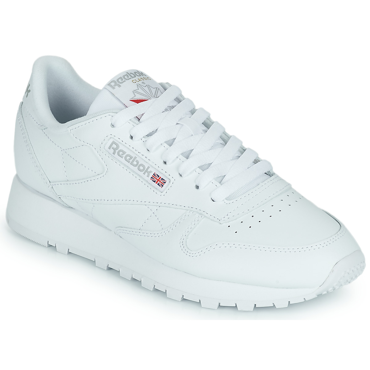 Chaussures zapatillas de running logo Reebok hombre talla 21.5 grises CLASSIC LEATHER Blanc
