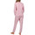 Vêtements Femme Pyjamas / Chemises de nuit Admas Pyjama tenue d'intérieur pantalon top long Minnie Soft Disney Rose