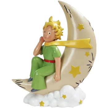 Diam 30 cm Enfant Statuettes et figurines Enesco Figurine Collection Le petit Prince et la Lune Beige