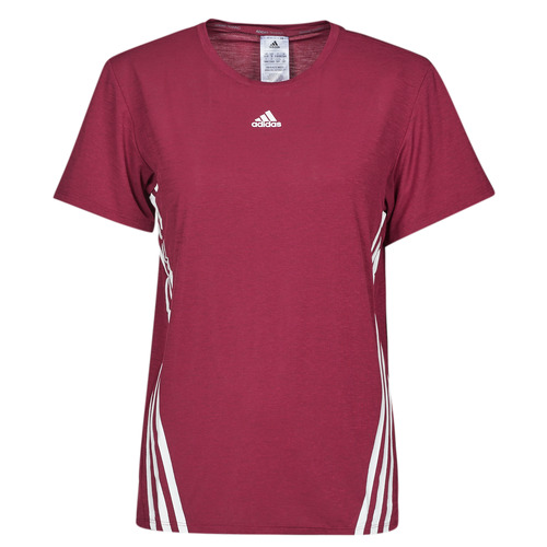 Vêtements Femme T-shirts Essential manches courtes adidas Performance TRAIN WTR ICNS 3 Stripes T-SHIRT Bordeaux