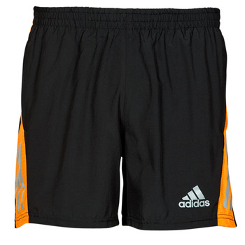 Vêtements Homme Shorts / Bermudas adidas Performance OWN THE RUN SHORTS black/orange rush/REFLECTIVE SILVER