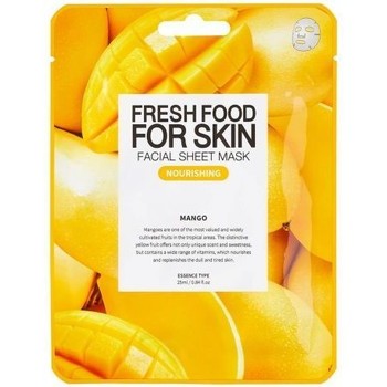 Beauté Masques & gommages Farm Skin Fresh food Masque visage tissu nourrissant   Mangue Blanc