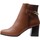 Chaussures Femme Boots The Divine Factory Bottine à Talons  QL4545 Marron