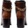Chaussures Femme Heeled Boots The Divine Factory Bottine à Talons  QL4545 Marron