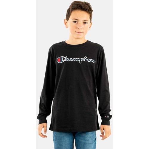 Vêtements Garçon Crewneck T Shirt Champion 305771 Noir