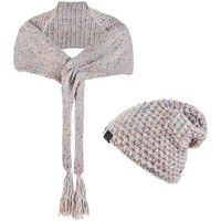 Accessoires textile Femme Echarpes / Etoles / Foulards Mokalunga Echarpe et bonnet Lumina Multicolore
