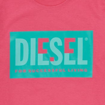 T-shirts Manches Courtes Fille Diesel TMILEY Rose - Livraison Gratuite 