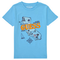 Vêtements Garçon T-shirts manches courtes Guess INESMI Bleu
