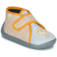 Chaussures Enfant Chaussons Fruit Of The Loo JUNGLE PERLE/GRIS-JAUNE