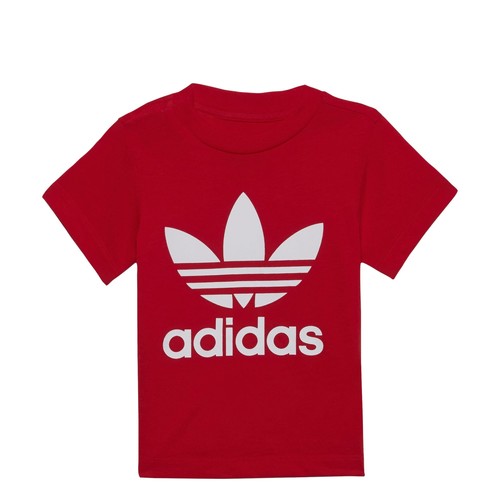 Vêtements Enfant T-shirts manches courtes Pantalons adidas Originals TREFOIL TEE Rouge