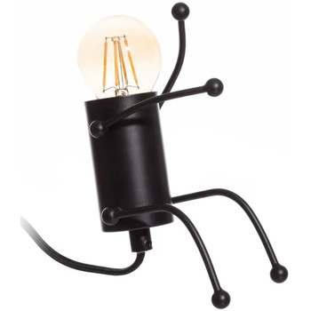 Maison & Déco Lampes à poser Ixia Lampe en métal noir Noir