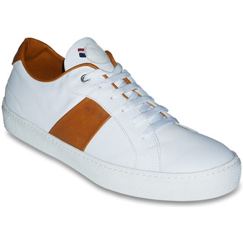 Chaussures Homme Baskets basses Isba Cannes Blanc/Marron