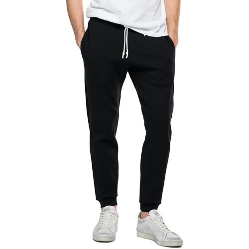 Vêtements Homme Jeans Replay Pantalon en molleton avec bande latrale noir Noir