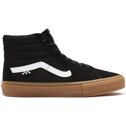Chaussures Homme Chaussures de Skate Vans SK8HI Blanc, Noir