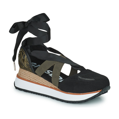 Chaussures Femme Sandales et Nu-pieds Gioseppo SETTALA Noir / Kaki
