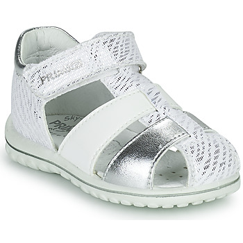 Chaussures Fille Sandales et Nu-pieds Primigi 1862577 Blanc / Argenté