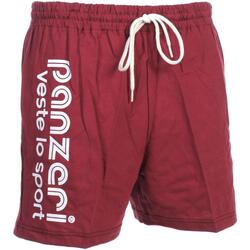Vêtements Homme Shorts / Bermudas Panzeri Uni a grenat jersey short Bordeaux