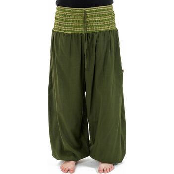 Pantalon Fantazia Pantalon sarouel grande taille mixte army green Pakho