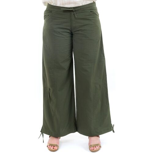 Vêtements Pantalons | Pantalon large classique femme homme kaki - UW03208