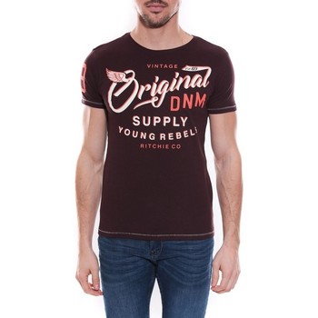 Vêtements Save The Duck Ritchie T-shirt col rond en coton NEWTON Bordeaux