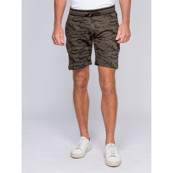Vêtements Shorts / Bermudas Ritchie Bermuda molleton motif militaire BANVOU Kaki