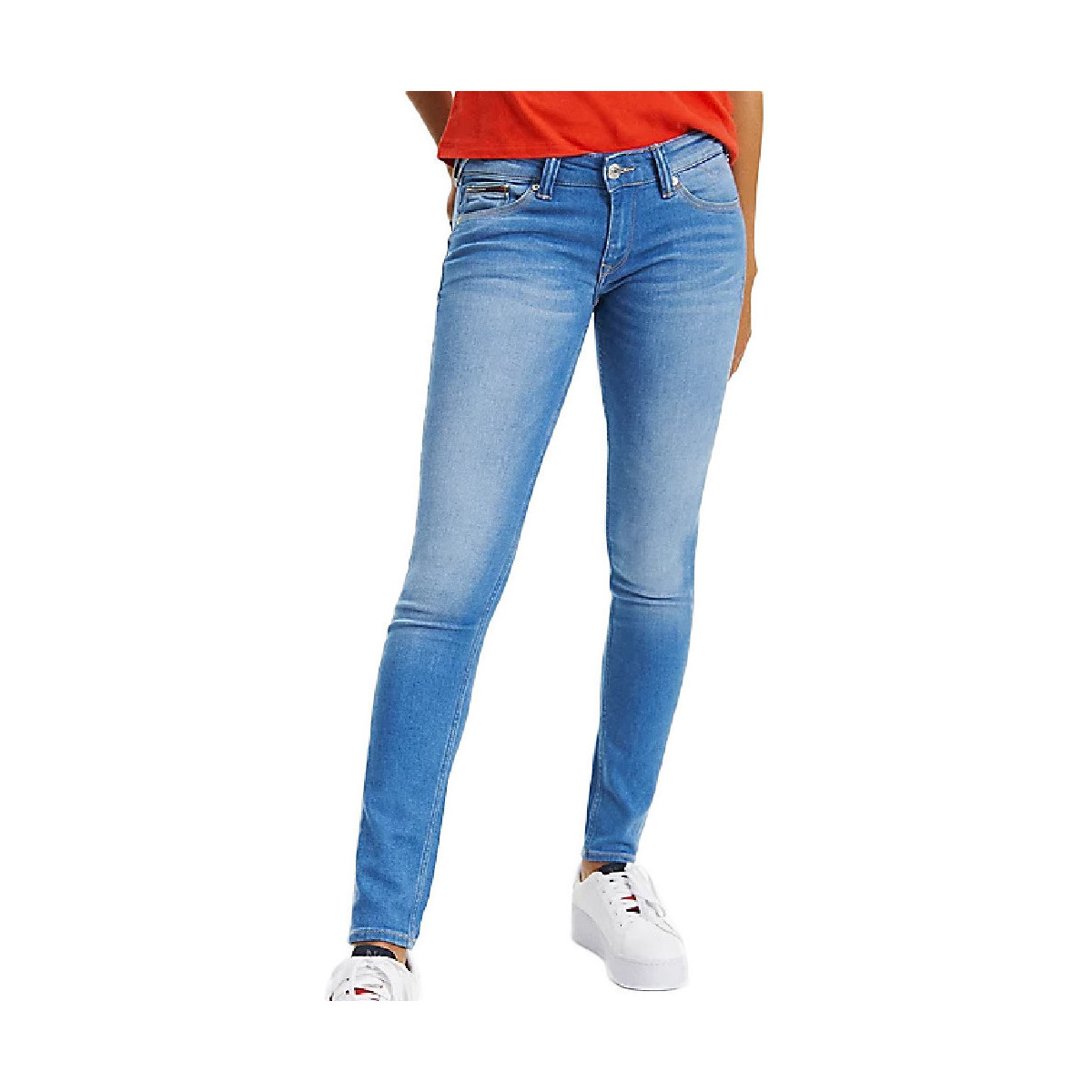 Vêtements Femme Jeans skinny Tommy Hilfiger DW0DW04409 Bleu
