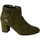 Chaussures Femme Boots The Divine Factory Bottine Talon GD3833 Kaki