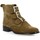 Chaussures Femme Boots Impact Boots cuir velours Kaki