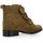 Chaussures Femme Boots Impact Boots cuir velours Kaki
