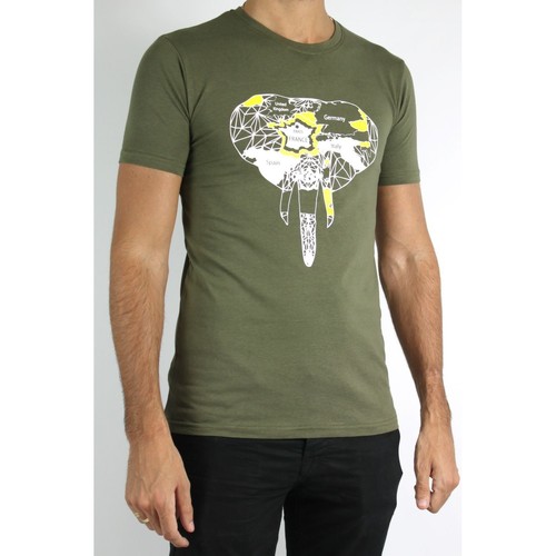 Vêtements Homme SAINT TROPEZ Pullover MilaSZ crema Kebello T-Shirt Armour courtes Kaki H Kaki