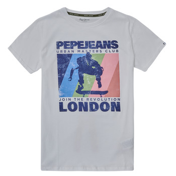Vêtements Garçon T-shirts manches courtes Pepe jeans CALLEN Blanc