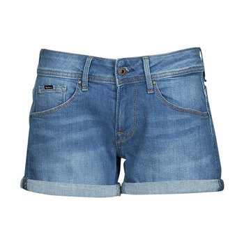 Femme Vêtements Shorts Shorts en jean et denim Korte Broek PL800918 Jean Pepe Jeans en coloris Bleu 