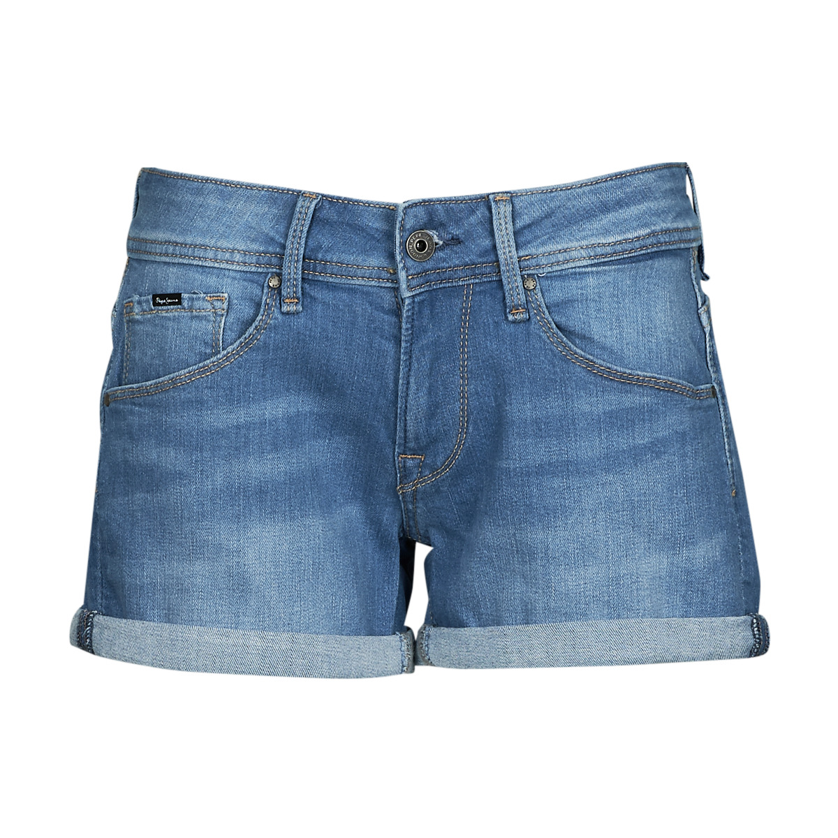 Vêtements Femme Shorts / Bermudas Pepe jeans skinny SIOUXIE Bleu