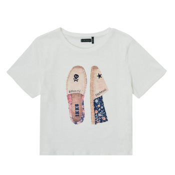 Vêtements Fille T-shirts manches courtes Ikks DANDINET Blanc