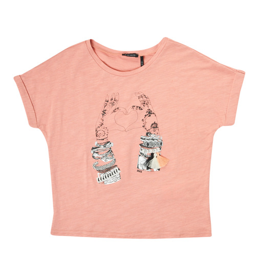 Vêtements Fille Moschino Kids stud-embellished logo t-shirt Ikks EAGLEA Rose