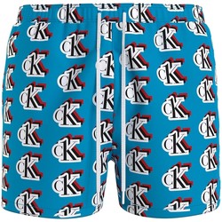 Vêtements Homme Maillots / Shorts de bain Calvin Klein flare Jeans Short de bain mi-long flare Jeans ref 53138 Multi Multicolore