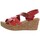 Chaussures Femme Escarpins Marila Talons compensés  ref_46315 Rouge multi Multicolore