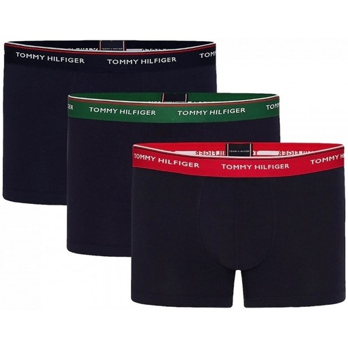 Sous-vêtements Homme Tommy Jeans Fit Scanton Jeans Lot de 3 boxers  Ref 51416 marine Multicolore